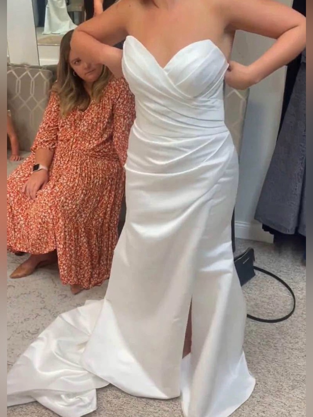 Strapless Sweetheart White Bridal Gown